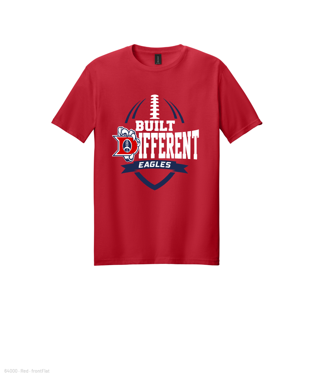 Dawson Football Booster Club- Built Different Cotton Tee