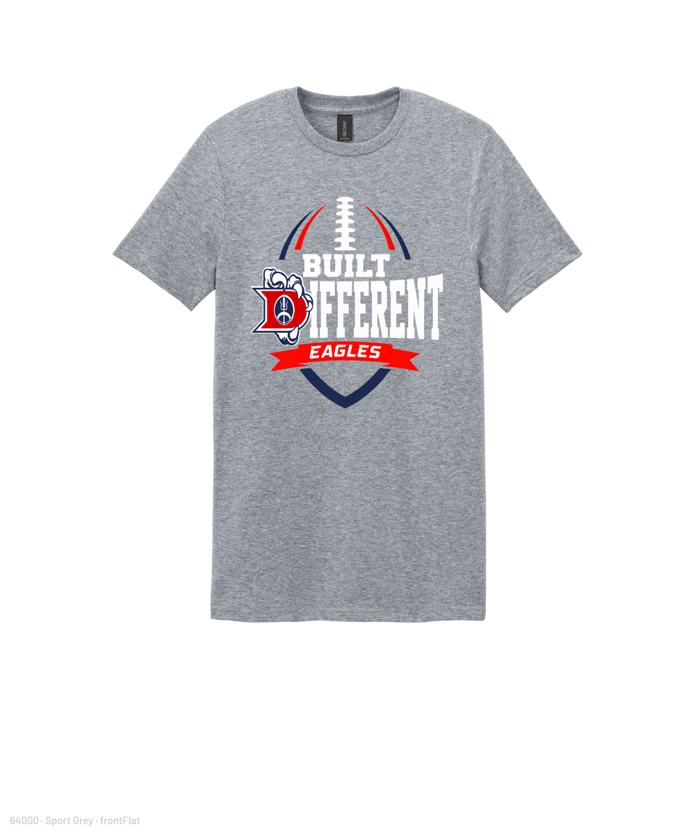 Dawson Football Booster Club- Built Different Cotton Tee