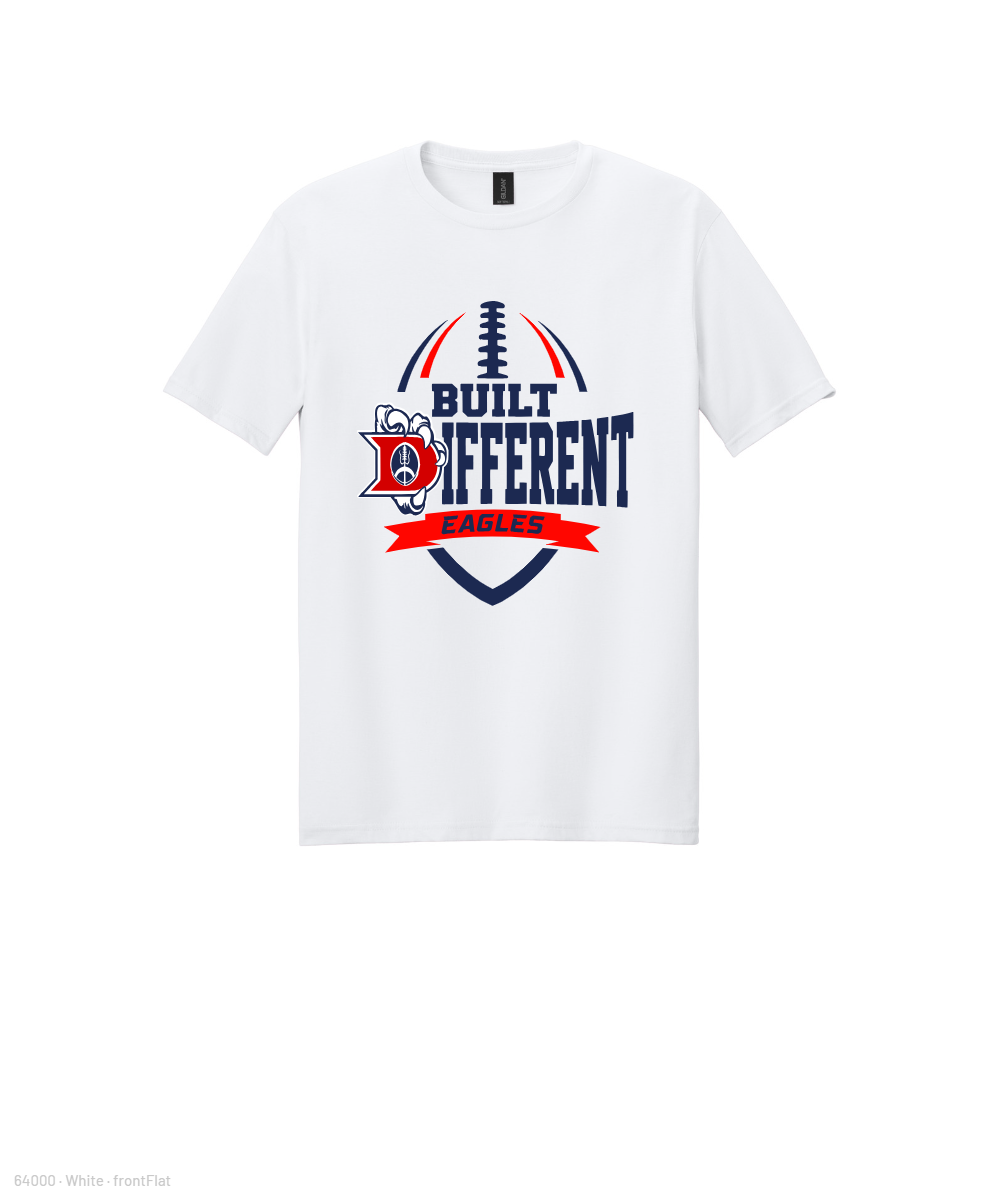 Dawson Football Booster Club- Built Different Cotton Tee