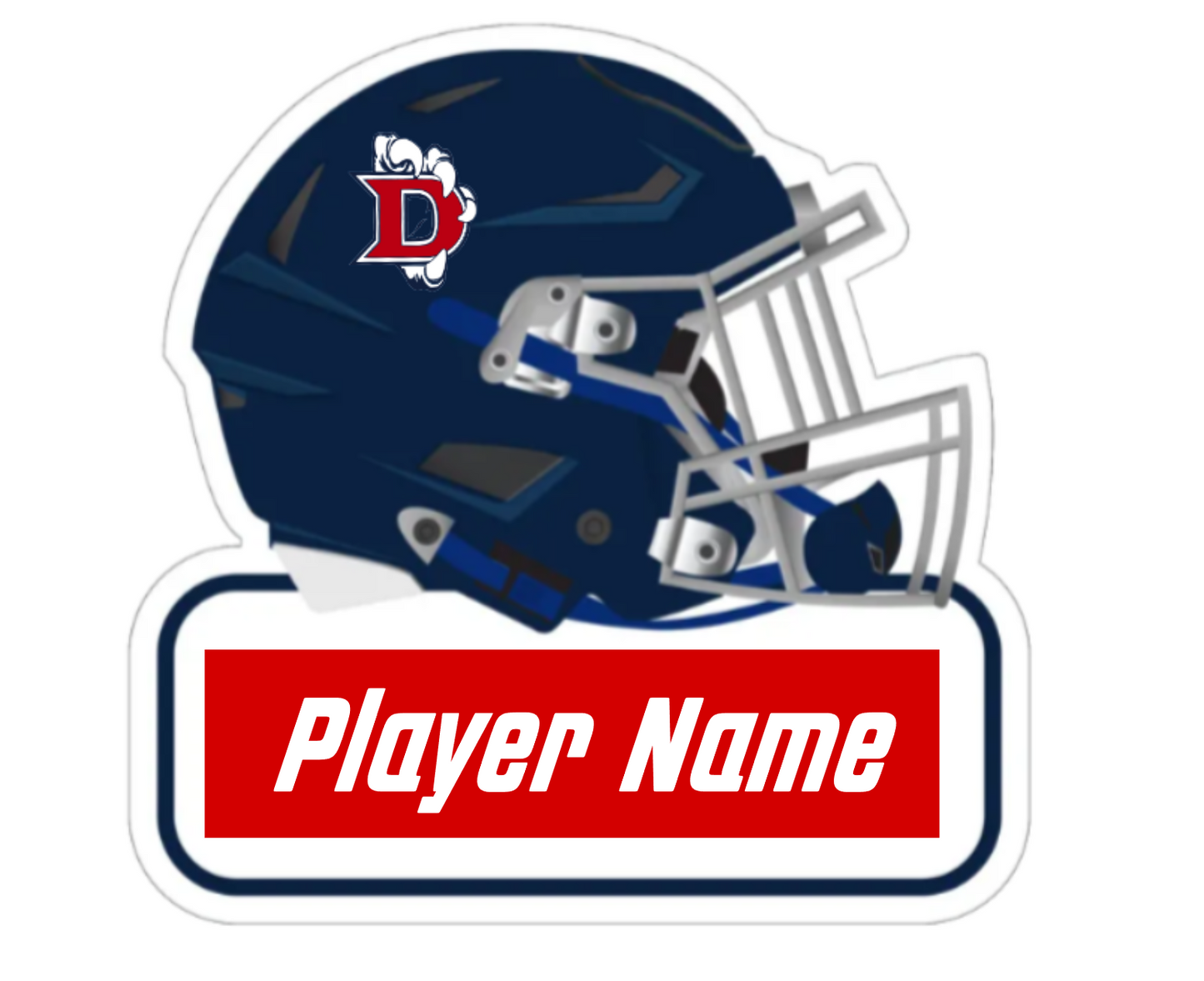 Dawson Football Helmet Yard Sign 2024