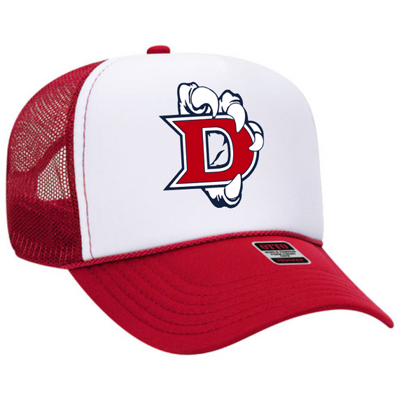 Dawson HS - Foam Trucker Hat- Red/White