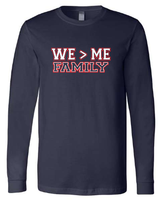 Dawson Football Gameday Tee- Bella Canvas Long Sleeve Tee- Class of 2029- navy