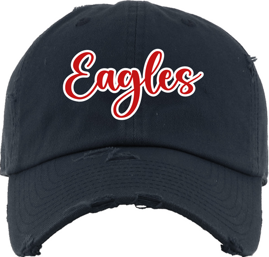 Dawson Eagles- Navy  Distressed Dad Hat- Eagles