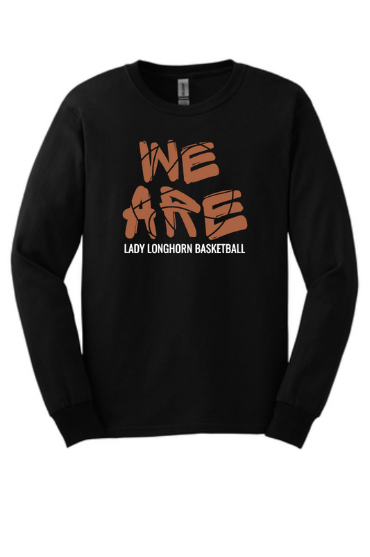 Dobie Basketball- We Are Dobie Basketball Long Sleeve Cotton Tee- Black