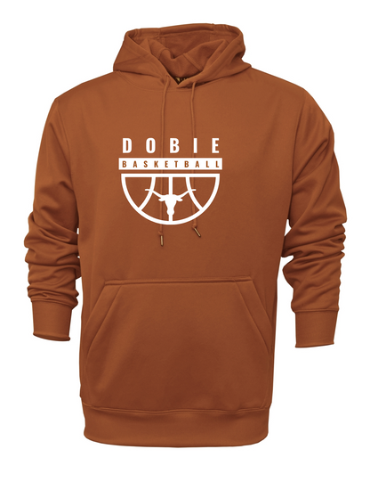 Dobie Basketball- Dobie Basketball Performance Hoodie- Tx Orange
