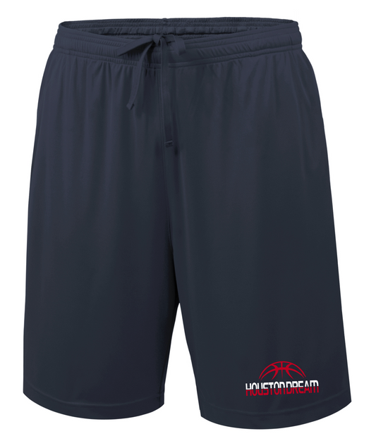 Houston Dream- Navy - 7" Mens  Pocketed Shorts