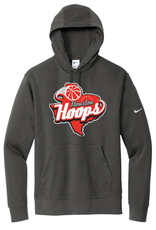 Houston Hoops Nike Hoodie- Grey