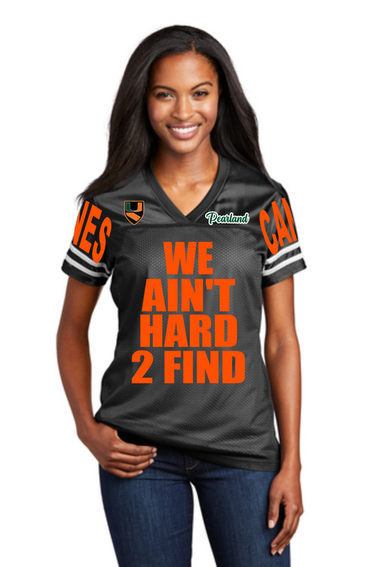 Pearland Hurricanes-Ladies Jersey  -  We ain't Hard 2 find - Black