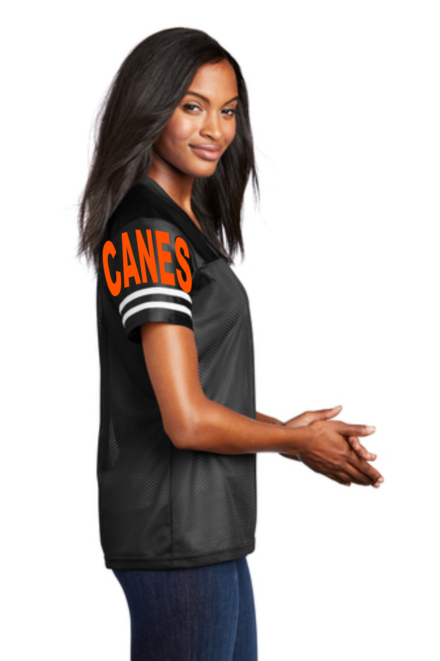 Pearland Hurricanes-Ladies Jersey  -  We ain't Hard 2 find - Black