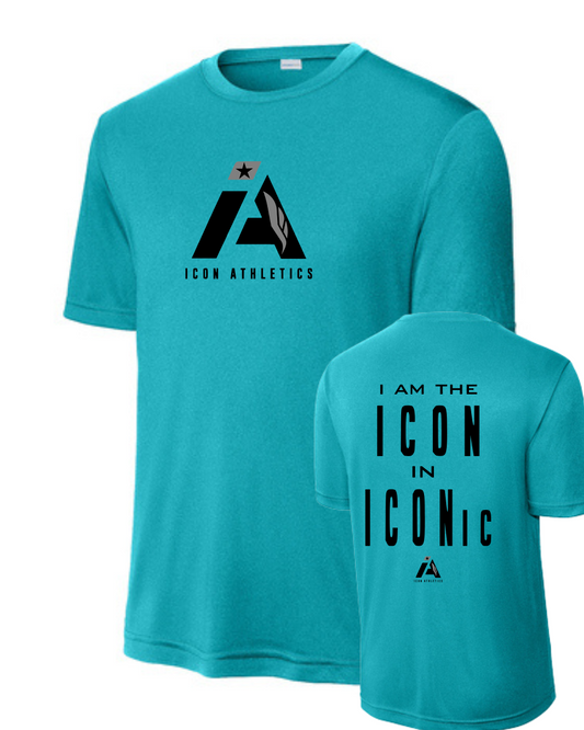 Icon Athletics- Iconic Performance Tee- Teal