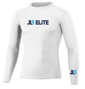 JL3 Elite - Youth Longsleeve Compression Tee-  White