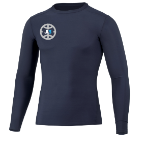 JL3 Elite - Small Logo Longsleeve Compression Tee- Navy