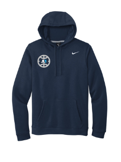 JL3 Elite - Small Logo Nike Club Fleece Hoodie- Navy