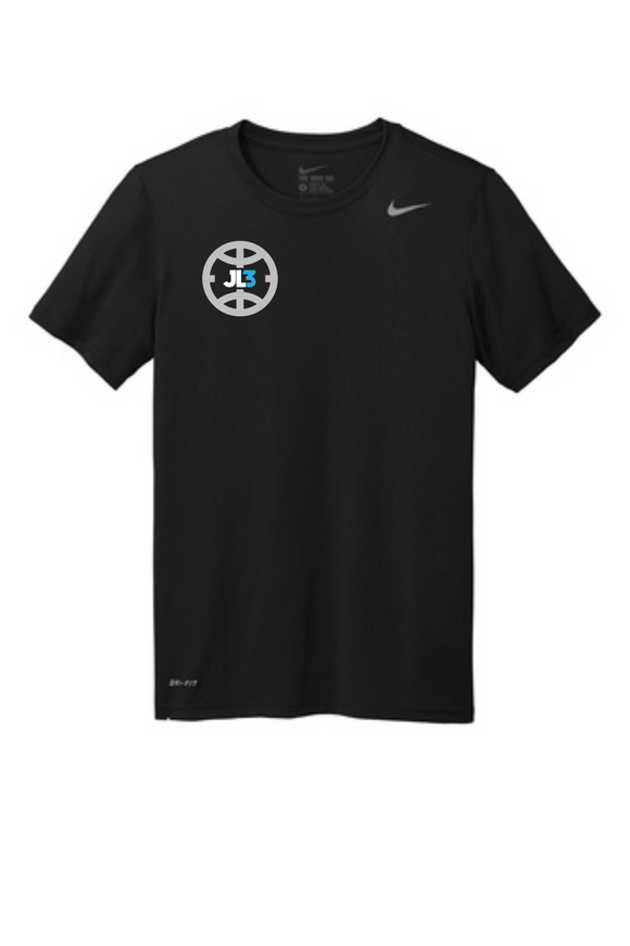 JL3 Elite - Small Logo Youth Nike Legend Tee- Black