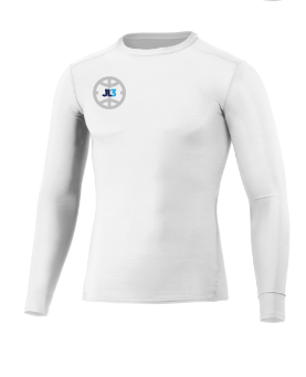 JL3 Elite - Small Logo Longsleeve Compression Tee- White