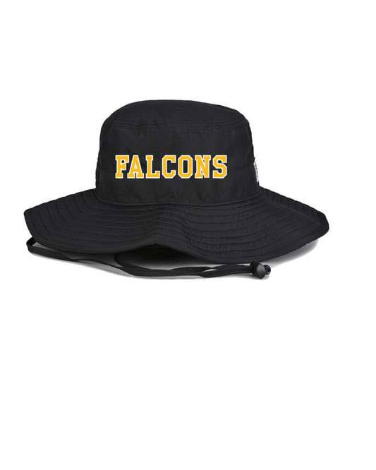 Jessie H Jones-  Embroidered Falcons Booney Hat- Black