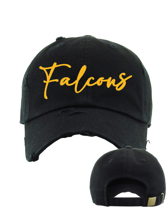 Jesse h Jones- - Embroidered Falcons Distressed Cap