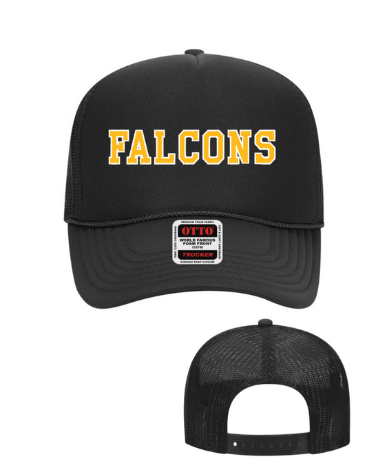 Jesse H Jones- Embroidered Falcons Foam Trucker Hat