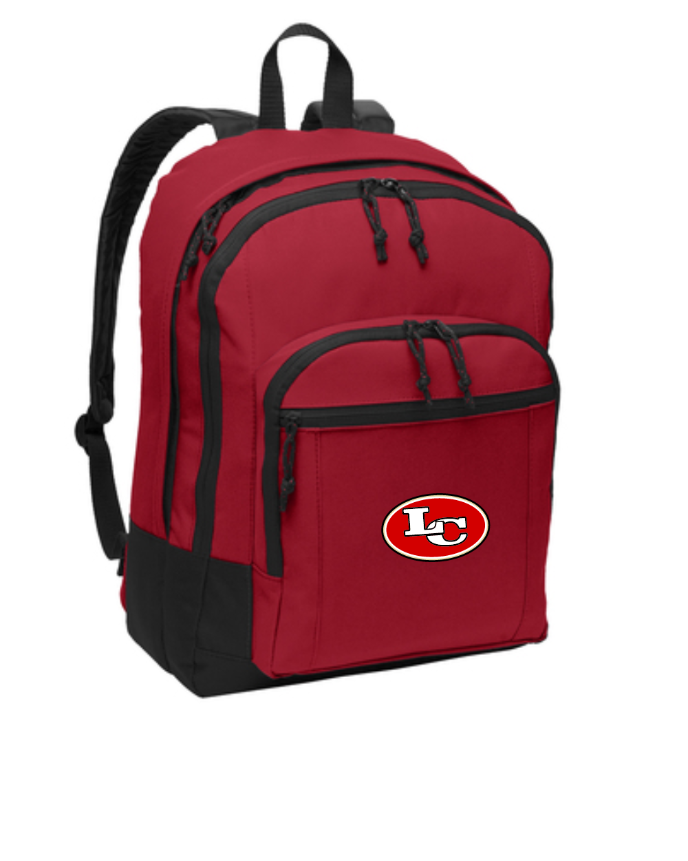 League City 49ers-Embroidered Logo Backpack-Red