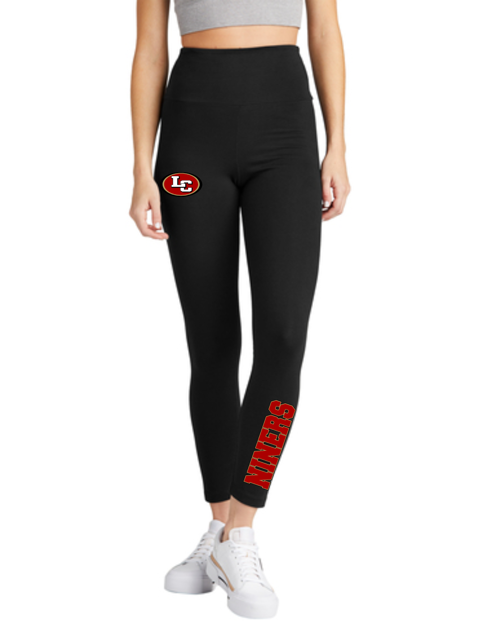 League City 49ers- Ladies Logo leggings- black