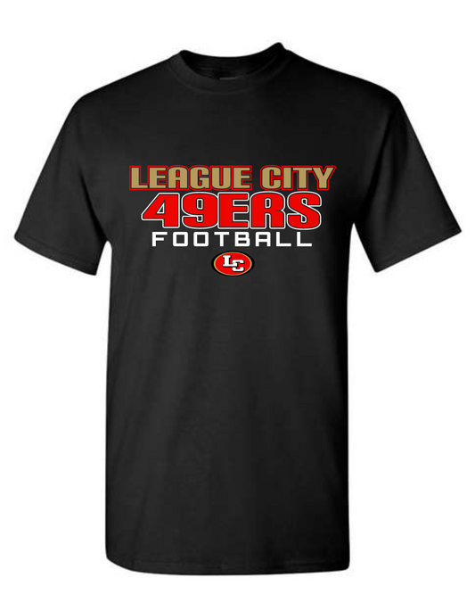 League City 49ers-Dont Grind Cotton Blend Tee- Black