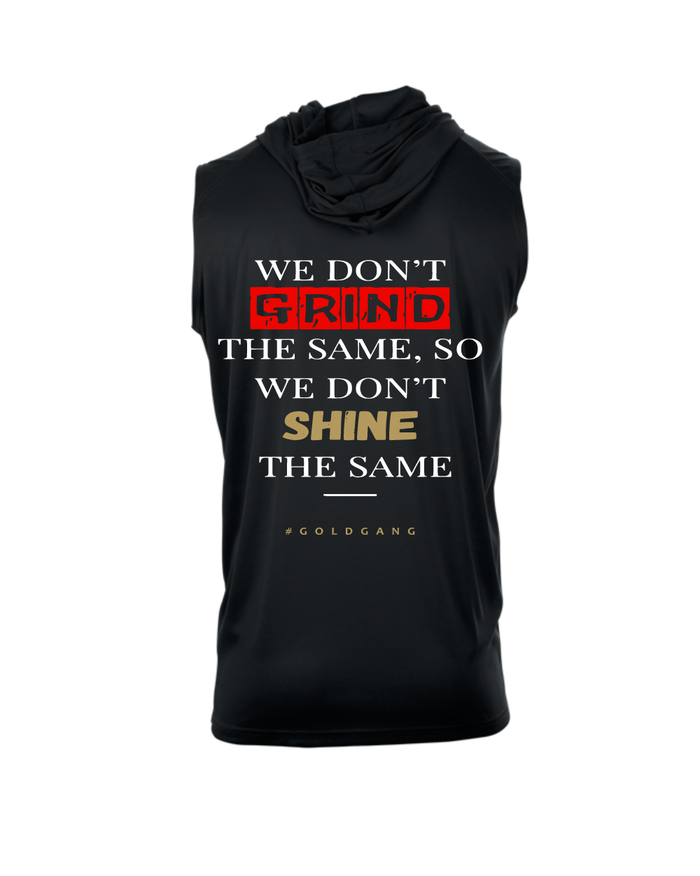 League City 49ers- Don't Grind Perfomance Sleeveless Hoodie- black