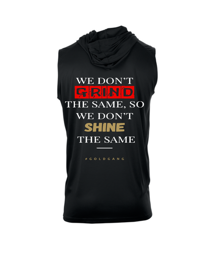 League City 49ers- Don't Grind Perfomance Sleeveless Hoodie- black
