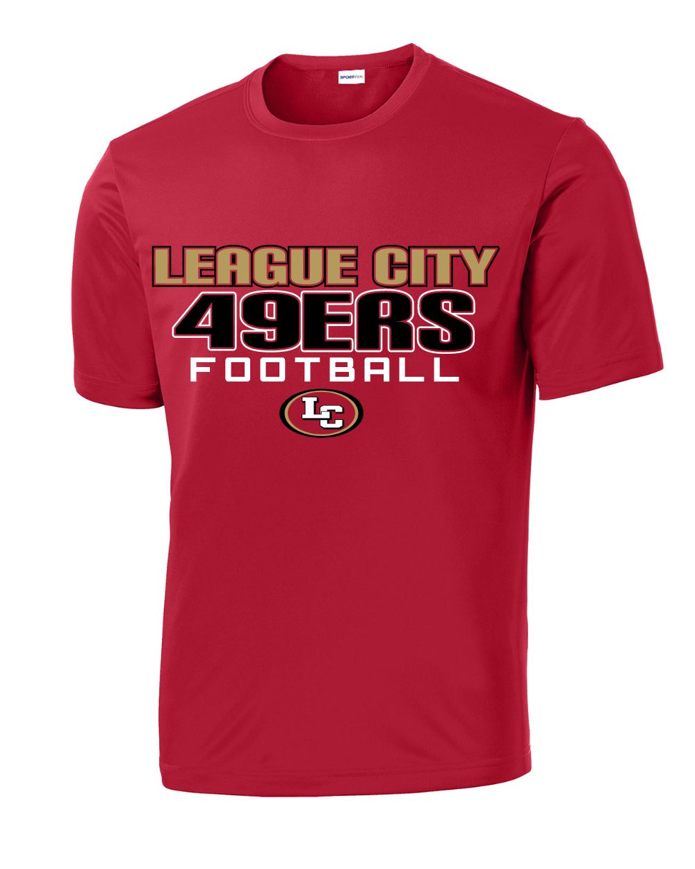 League City 49ers- Don't Grind Perfomance Tee- Red