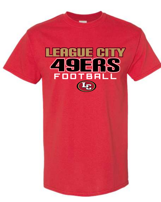 League City 49ers-Dont Grind Cotton Blend Tee-  Red