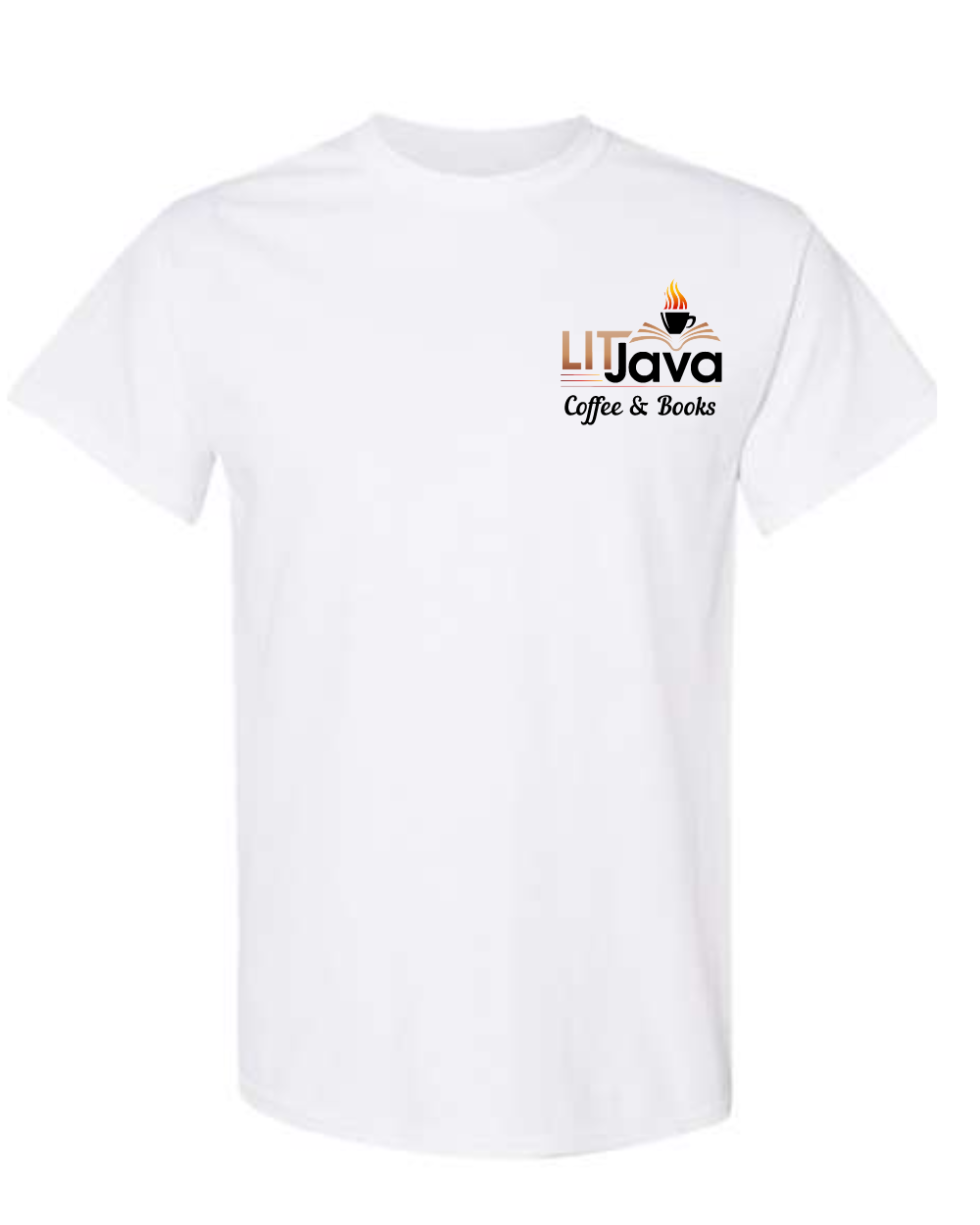 Lit Java - 5C's Logo  Tee-  White