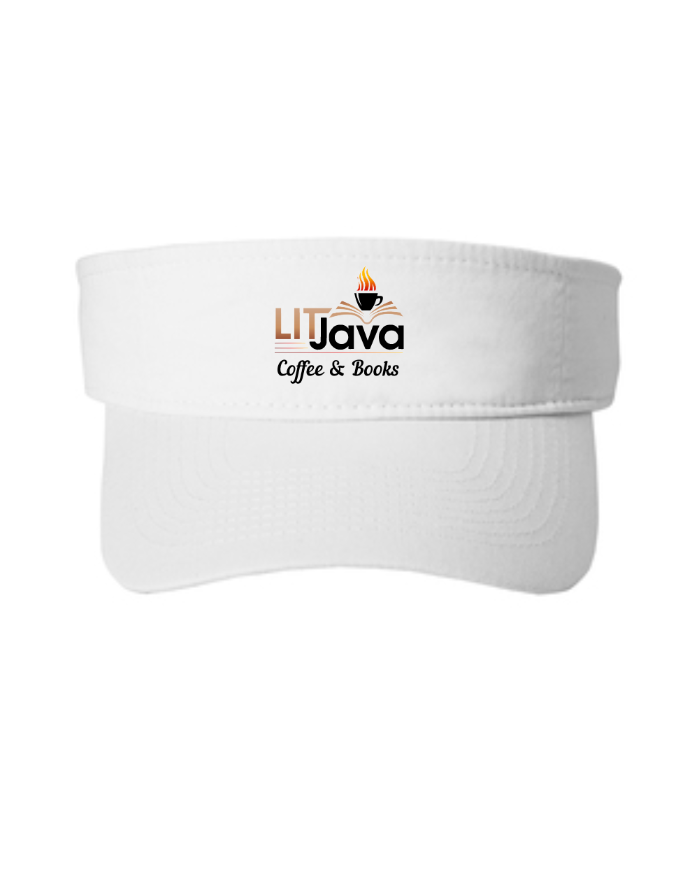 Lit Java-White Visor