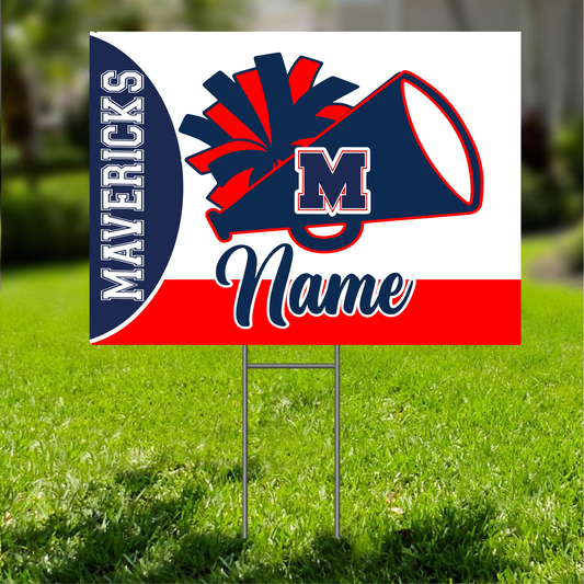 Manvel Cheer Yard Sign 2025