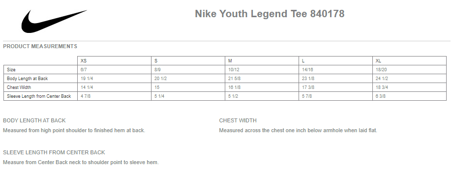 JL3 Elite- Youth Nike Legend Tee- Navy