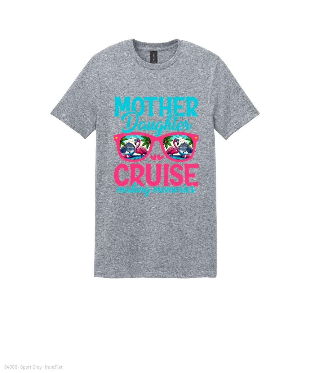 test 2 Gildan Softstyle T-Shirt. 64000 — Mom and daughter  cruise - Sport Grey