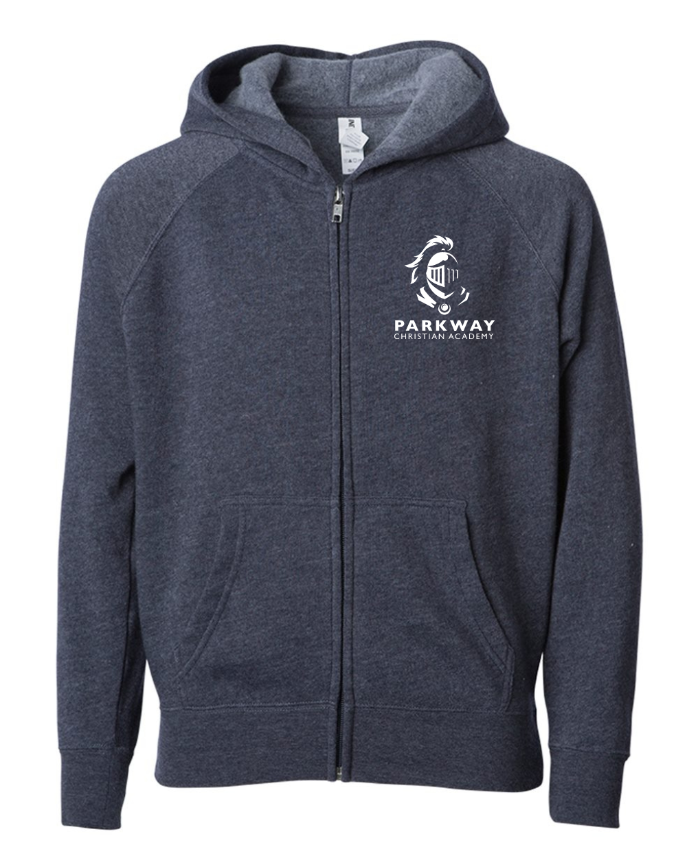 Parkway Christian Academy  Navy Zip-up Hoodie