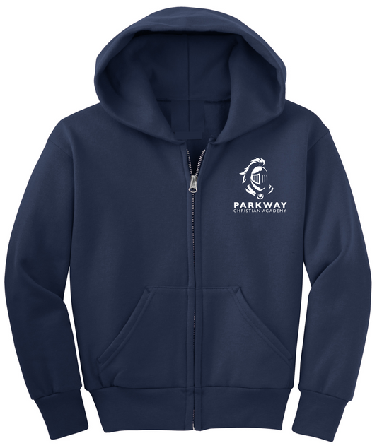 Parkway Christian Academy  Navy Zip-up Hoodie