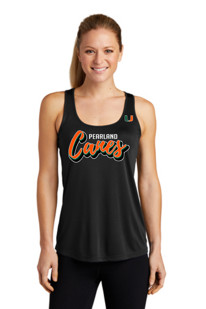 Pearland Hurricanes-Black Racerback Tanktop - Pearland Canes