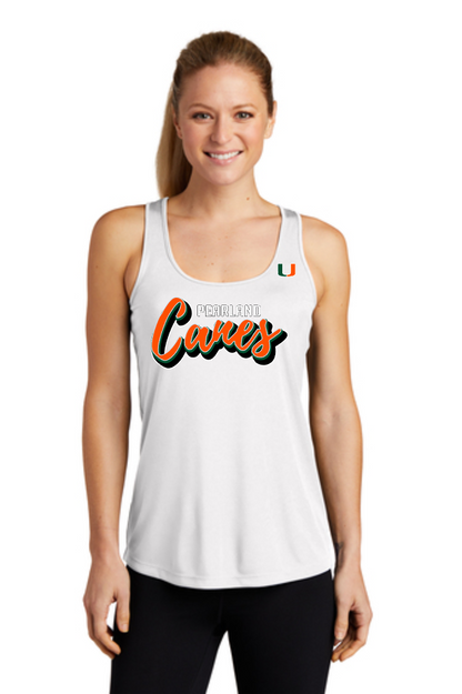 Pearland Hurricanes-White Racerback Tanktop - Pearland Canes