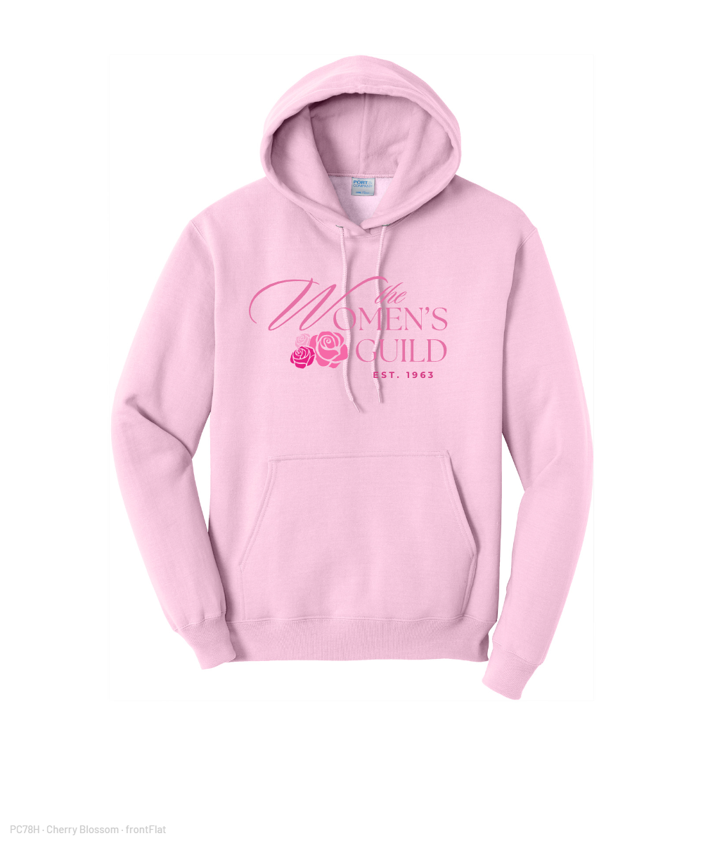 The Women's Guild- Cotton Fleece Hoodie - Cherry Blossom