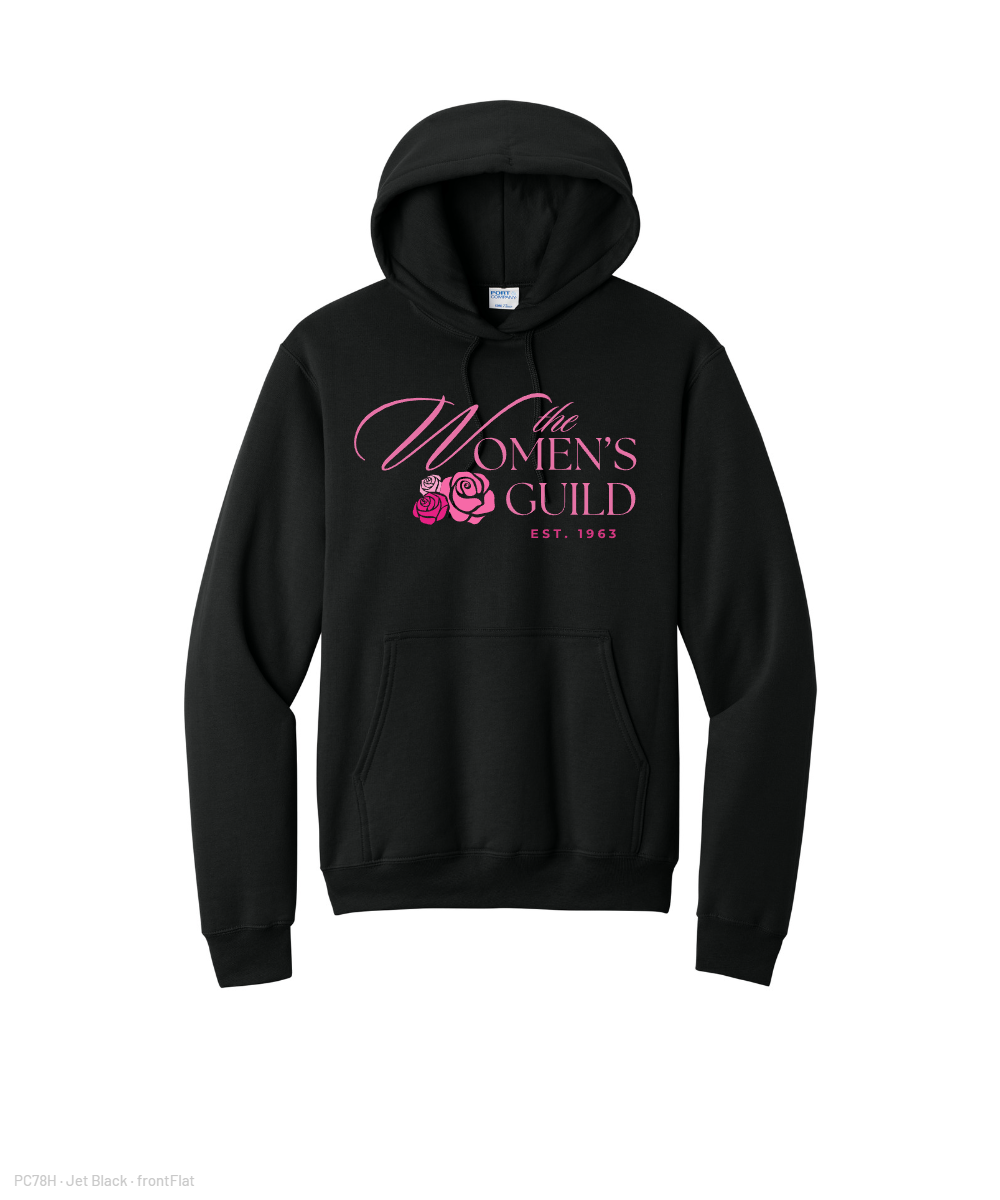 The Women's Guild- Cotton Fleece Hoodie - Jet Black