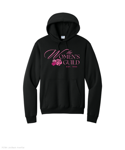 The Women's Guild- Cotton Fleece Hoodie - Jet Black