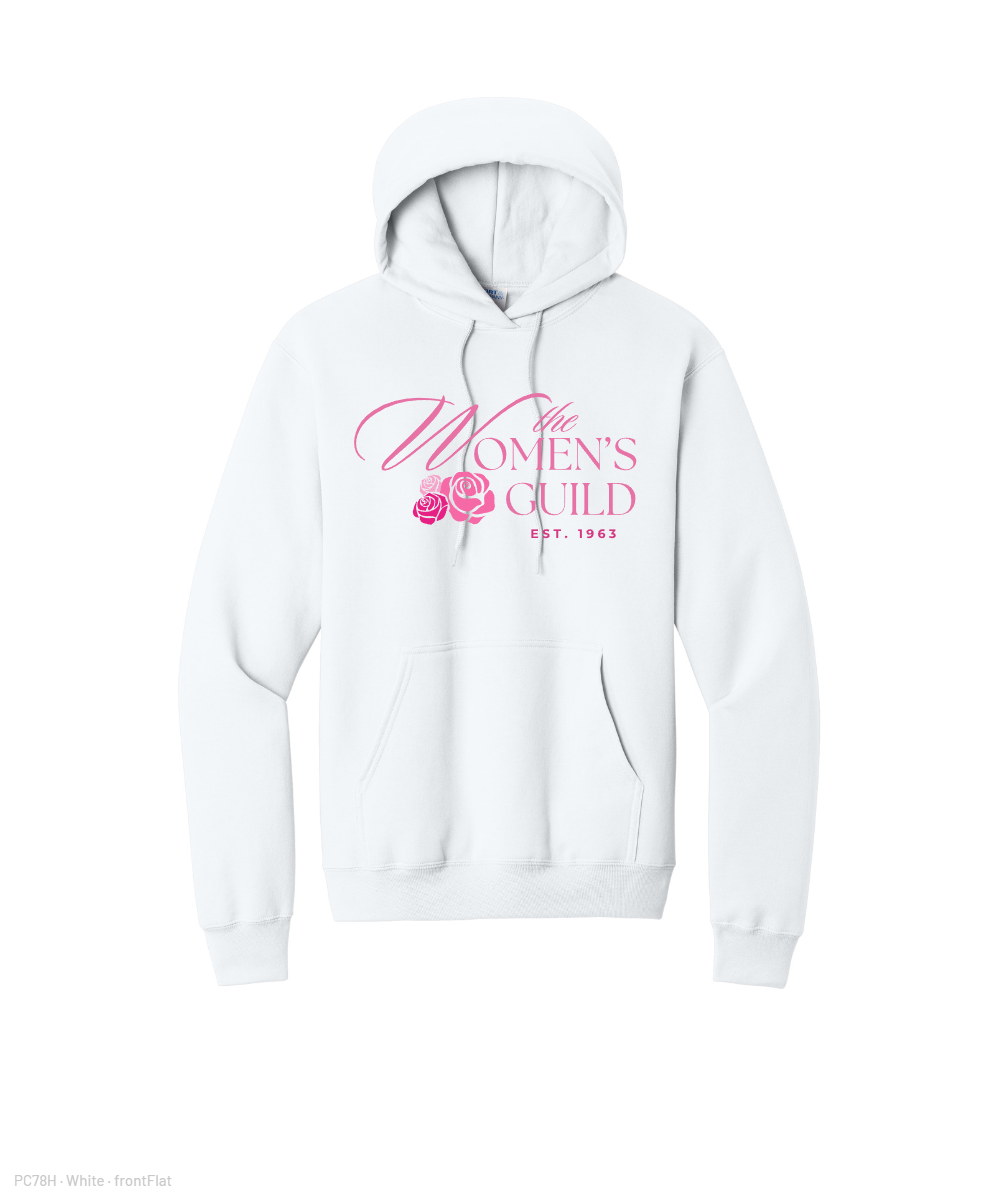 The Women's Guild- Cotton Fleece Hoodie - White