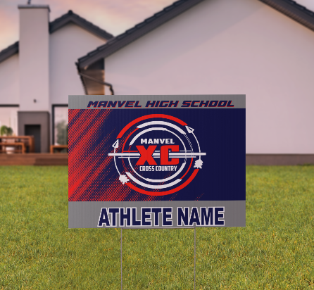 Manvel Cross Country Yard Sign 2025