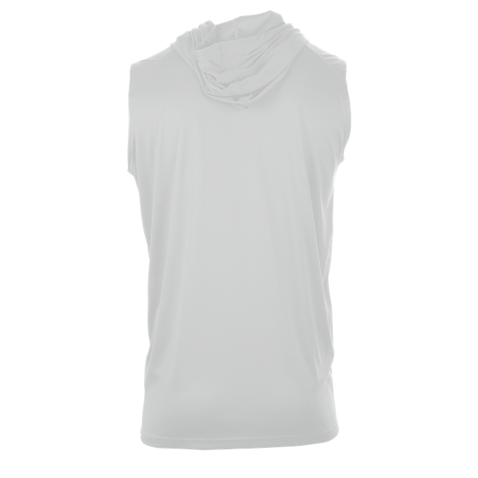 Cat Takeover- White Sleeveless Hooded Shirt- We Work Different