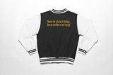 Beyond the Limits  Embroidered Letterman Jacket