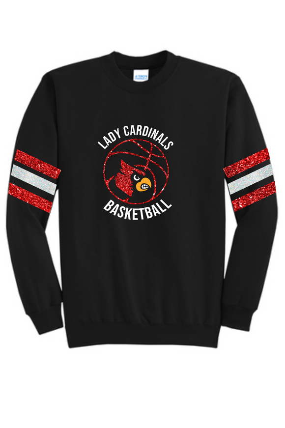 Bellaire Lady Cardinals Glitter Sweatshirt