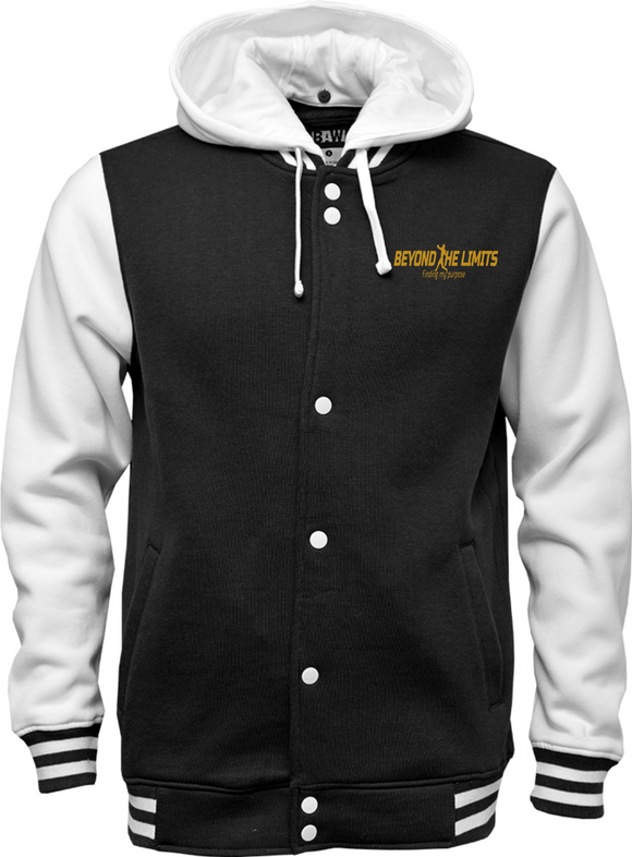 Beyond the Limits  Embroidered Letterman Jacket