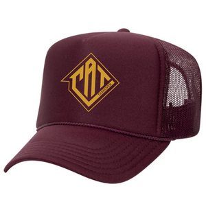 Cat Takeover - Foam Trucker Hat- Maroon