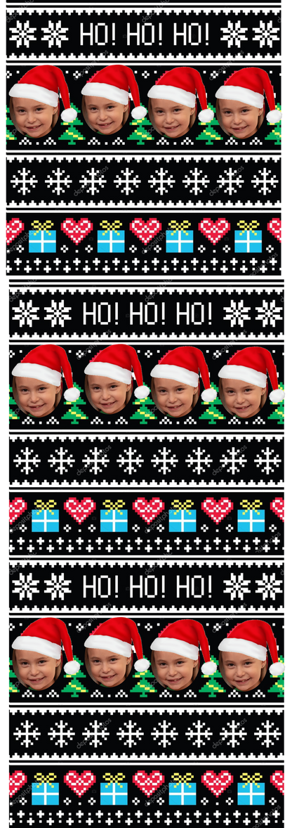 Christmas Photo Socks- Ho Ho Ho