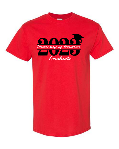 Graduate Tee- Split Number Design